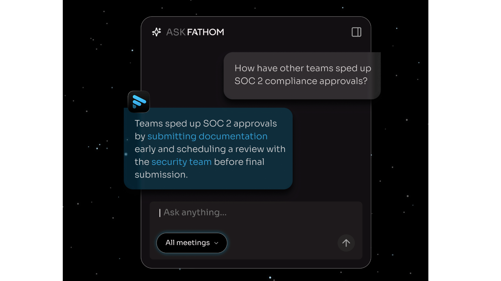 Ask Fathom anything across every call